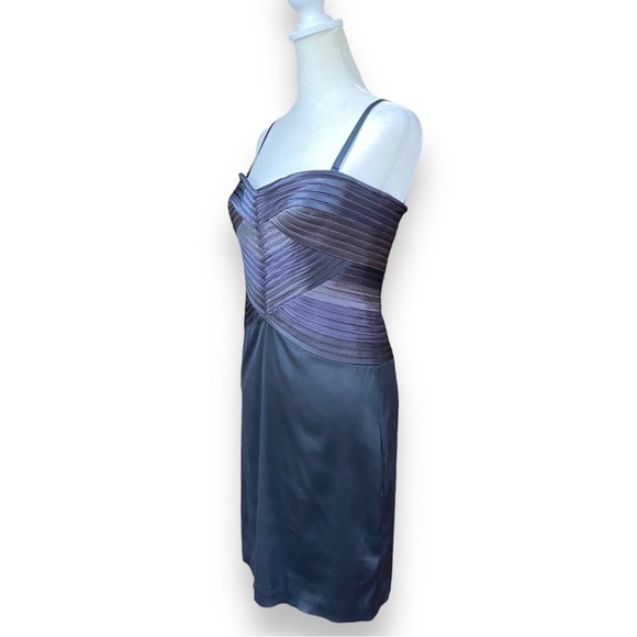 Bcbgmaxazria Sleeveless Bandage Bodycon Mini Dress in Smoke Combo Size 4 - Picture 6 of 16
